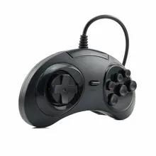 HAOBA Classic SEGA USB Wired 6 Buttons Gamepad USB Game Controller Joypad for SEGA Genesis/MD2 Y130/ PC /MAC Mega Drive