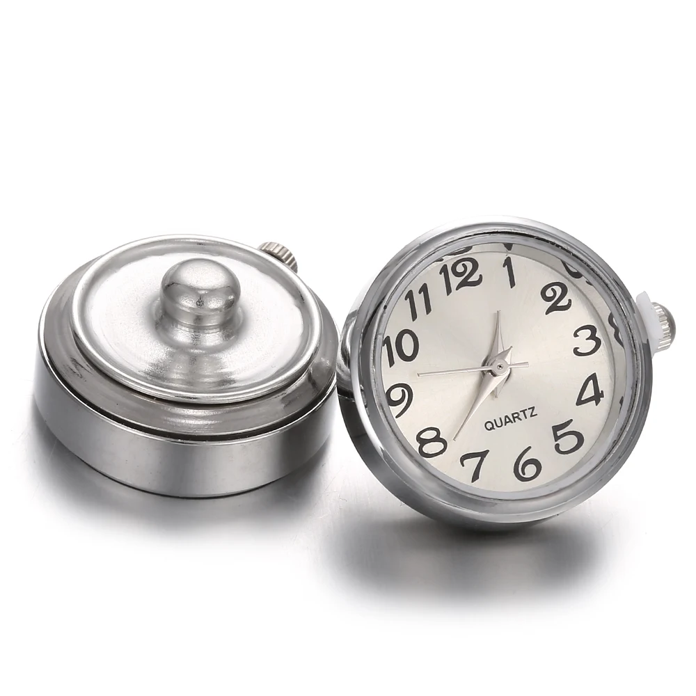 1 шт Розовое золото серебро стекло часы взаимозаменяемая Кнопка ювелирные изделия Сменные 18 мм кнопки для защелки браслет - Окраска металла: 30