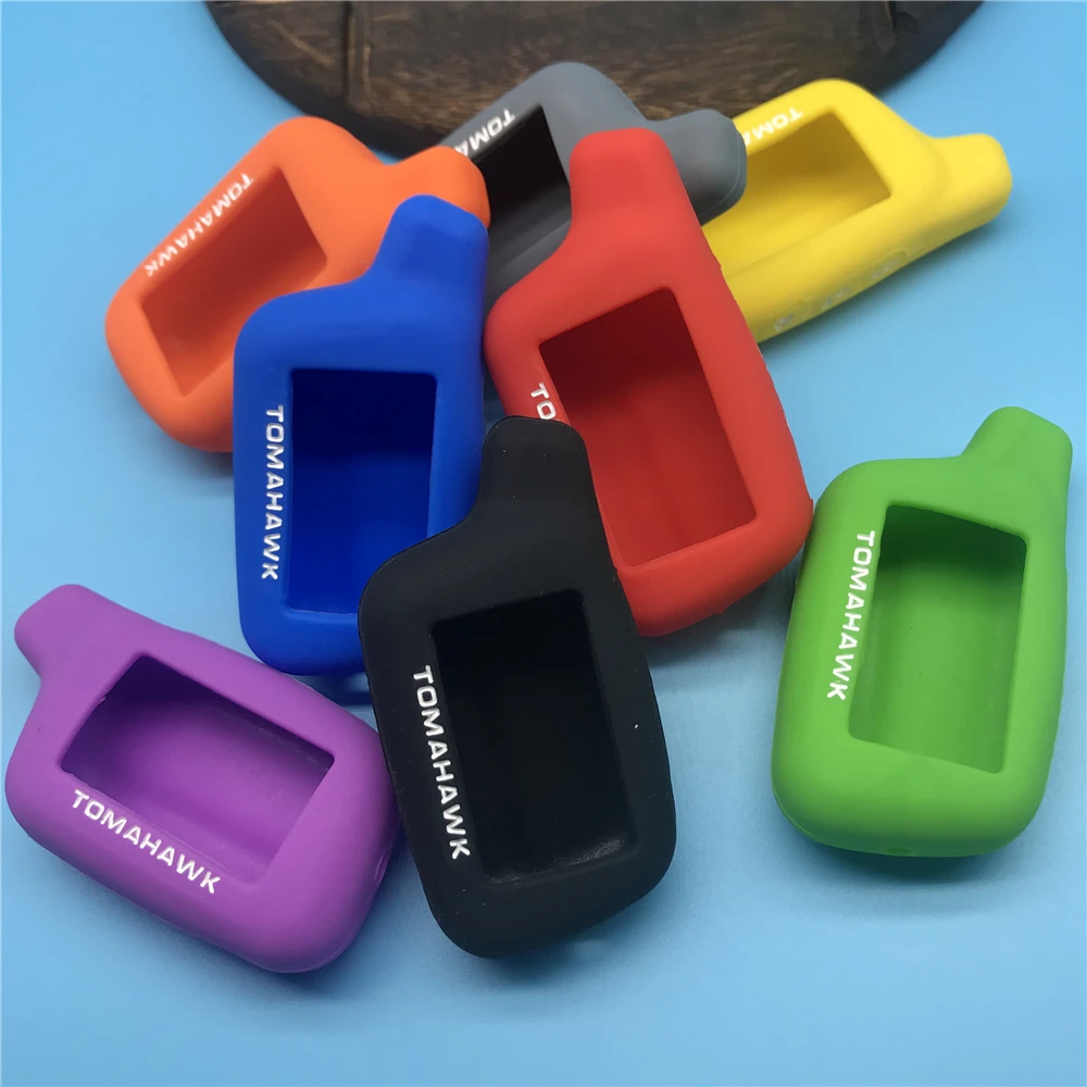 

X5 Silicone Case cover Keychain bag skin For Tomahawk X5 LCD Remote Only Two Way Car Alarm Tomahawk X5 Silicone Case Cover