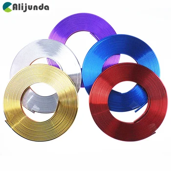 

8 Meter plating decorative strip Wheel hub protection/Grille/body decoration sticker for Chevrolet Cruze TRAX Aveo Lova Sail