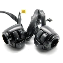 25 мм алюминиевые мотоциклетные органы управления рулем переключатели Kill Start переключатель поворота кнопка с жгутом проводов для Harley 883