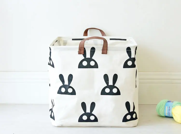 Rabbit Офисная коробка для хранения с Бэтменом и кроликом, настольный органайзер для хранения, складная корзина для хранения с пультом дистанционного управления - Цвет: Rabbit