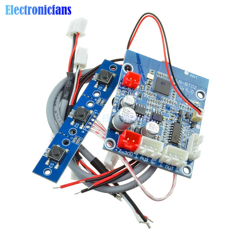 Bluetooth 4,0 аудио приемник доска Беспроводной стерео звук модуль широкий Напряжение модуль преобразования 7 V-30 V для Автомобильный держатель для телефона DIY Kit