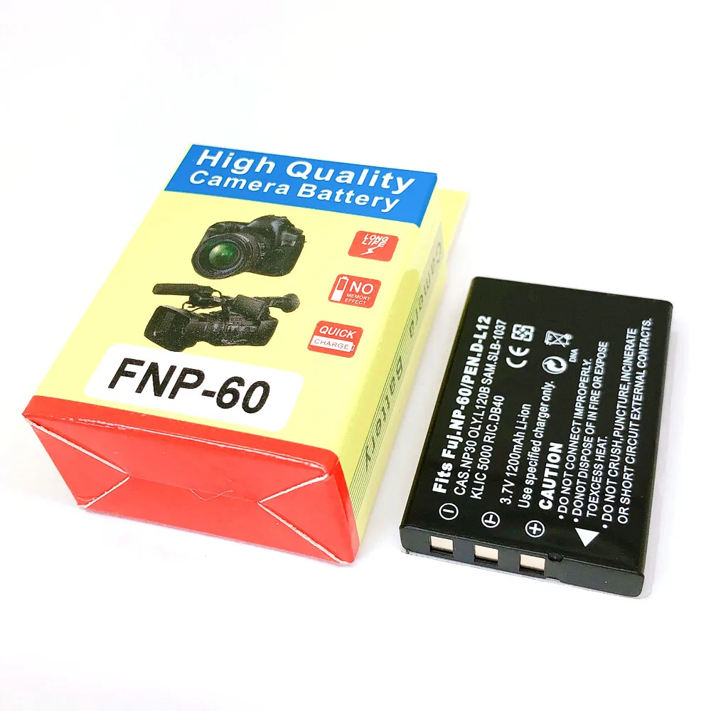 NP-60 FNP-60 NP60 SLB-1137 SLB-1037 KLIC-5000 D-Li2 Li-20B NP-30 DB-40 PDR-BT3 Аккумулятор для FUJIFILM PENTAX Kodak OLYMPUS объектива с оптическими зумом CASIO