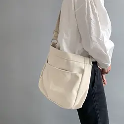 Модные женские холщовые сумки в консервативном стиле с застежкой, сумки на плечо, новинка 2019 года, женские повседневные Мягкие холщовые