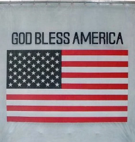 American Flag Shower Curtain with Hooks Set 60&quot(w) x 72&quot(h) Bath C439 | Дом и сад