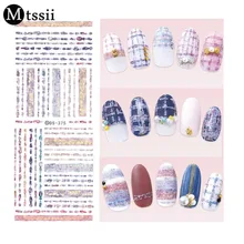 Mtssii Water Transfer Nails Art Sticker 2017 New Harajuku Element Cats Kitty Caterpillar Nail Wrap Sticker Manicura sticker