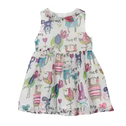 Платья для маленьких девочек Летняя Одежда для девочек шифон ручной росписью детское платье принцессы m1