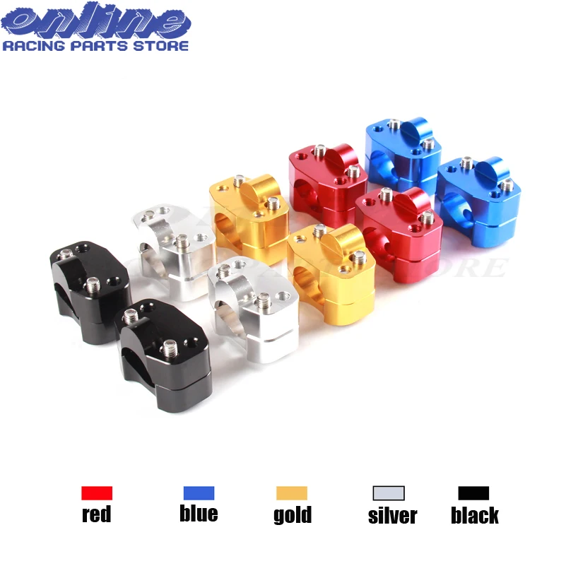 

CNC Alloy 7/8" To 11/8" 28mm Universal Fat Bar Handlebar Riser Clamps Taper Handlebar ATV Motorcycle Dirt Bike Free Shipping