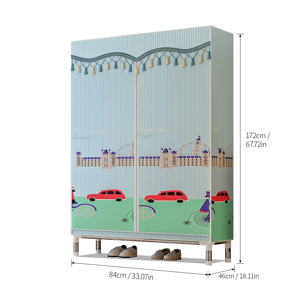 Флисовый Тканевый шкаф для хранения одежды, шкаф для одежды, складной шкаф для одежды органайзер для хранения одежды