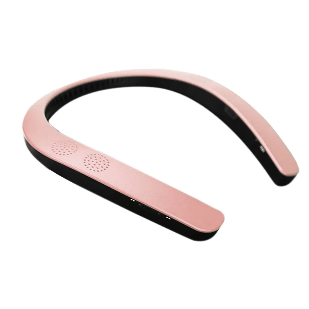 Высокое качество Портативный Bluetooth Динамик нашейные беспроводные шеи Динамик FM AUX SD USB стерео Динамик s Прямая Z517 - Цвет: Rose Gold