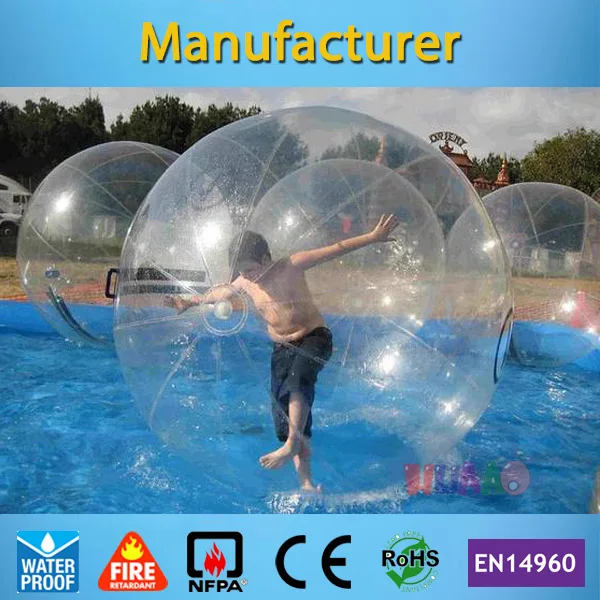 

Free shipping German brand zipper 1.0mm PVC 2m Inflatable Water Ball Water Walking Ball