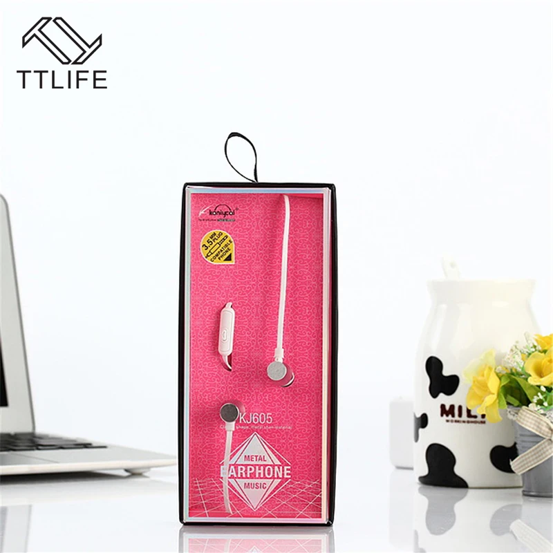 Оригинальный TTLIFE проводной спортивные наушники 605 HIFI стерео Super Bass Наушники