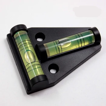 

T-shaped horizontal vesicles Two-dimensional level bubbles Mini Plastic Level Instrument Mounting hole with base