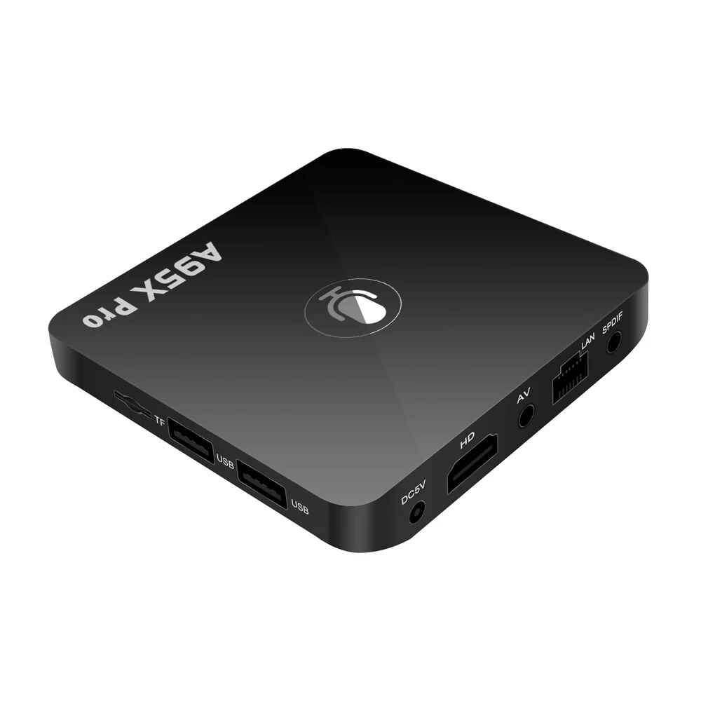 A95X Pro Android 7,1 ТВ приставка Amlogic S905W с голосовым управлением четырехъядерный VP9 H.265 2 ГБ/16 ГБ 2,4G WiFi 100M LAN HD медиаплеер