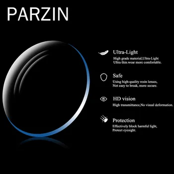 

PARZIN Prescription 1.56 Aspherical Eyeglasses lenses Myopia RX Green Film Glasses Anti-UV Optical Lens -0.25---4.00 L02