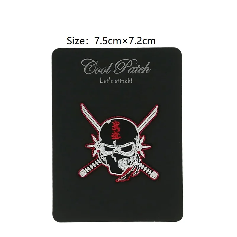 

Samurai Ninja Patch Motorcycle Japan Kawasaki Movie TV Series Anime Cosplay Embroidered Emblem iron on applique Badge