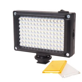 

by dhl or ems 100pcs hot 112 LED Dimmable Video Light Rechargable Panal Light (White & Warm Light) for DSLR Camera Videolight