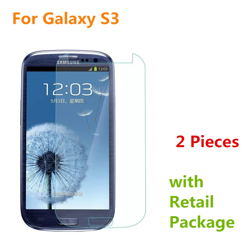 2 Pcs 9H 0.26mm 2.5D For Samsung Galaxy S3 Tempered Glass Screen