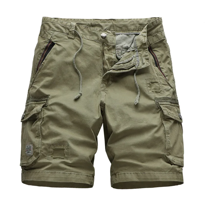 Мужские шорты Карго летние армейские военные мужские Шорты повседневные мужские мешковатые шорты с несколькими карманами брюки плюс размер