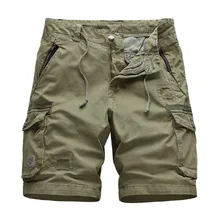 Мужские шорты Карго летние армейские военные мужские Шорты повседневные мужские мешковатые шорты с несколькими карманами брюки плюс размер