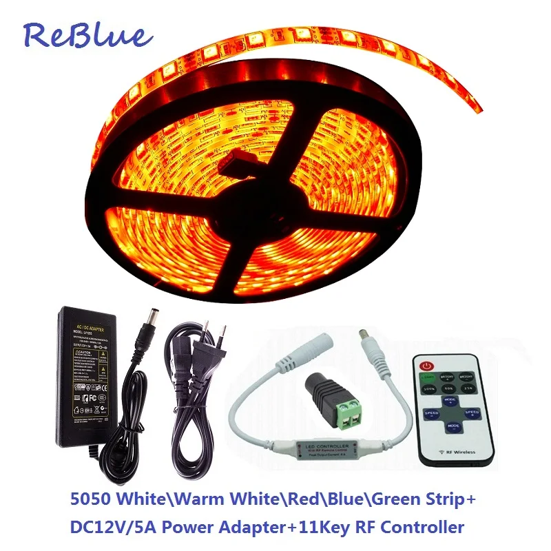 Aliexpress Led Ruban ReBlue Led Strip Ruban Led SMD 5050 Tria RGB Led Strip Waterproof 12V