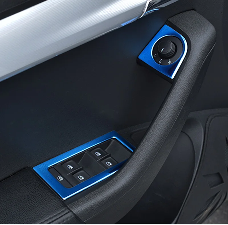 

8pcs for Skoda Octavia 2015-2018 Window button Control panel Decorative frame