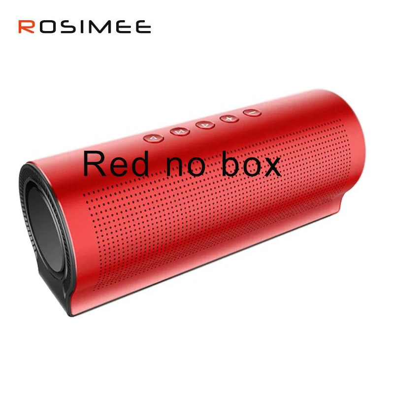 Red no box 20 Вт 3D стерео HIFI Bluetooth металлический динамик 5 шт. звуковые блоки супер бас портативный беспроводной компьютер автомобильный динамик-сабвуфер Mic - Цвет: Red no box