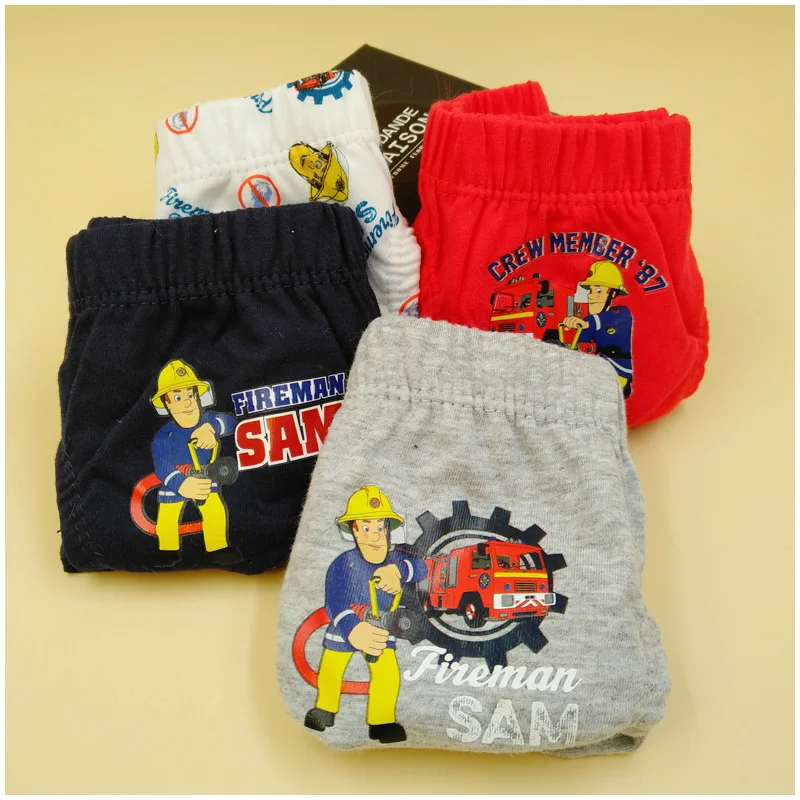 2018 New Fireman sam Kid Underwear 3pcs 