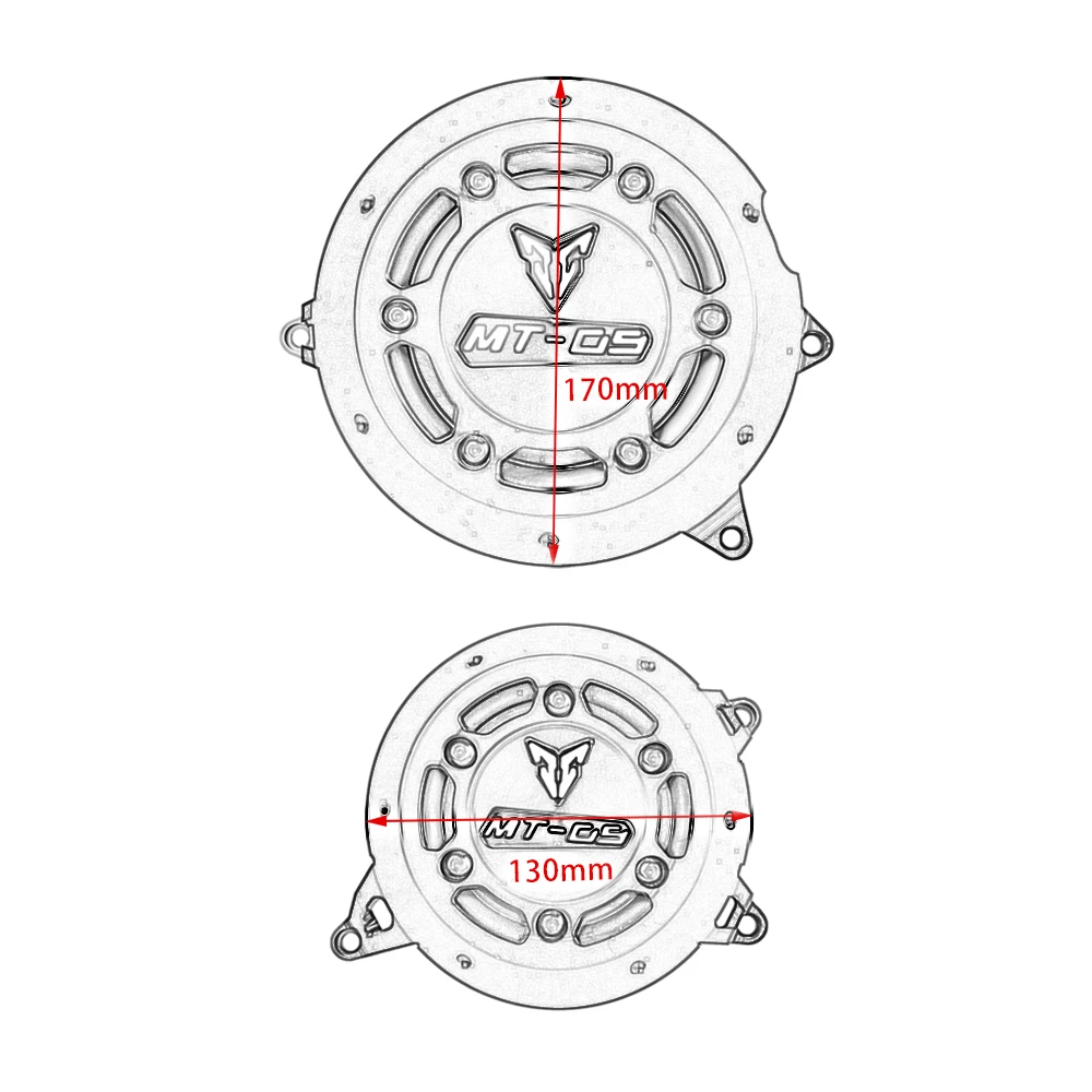 MT09 левый и правый CNC защита двигателя статора чехол Защитная заглушка сцепления слайдер Крышка для Yamaha MT-09/Tracer 900