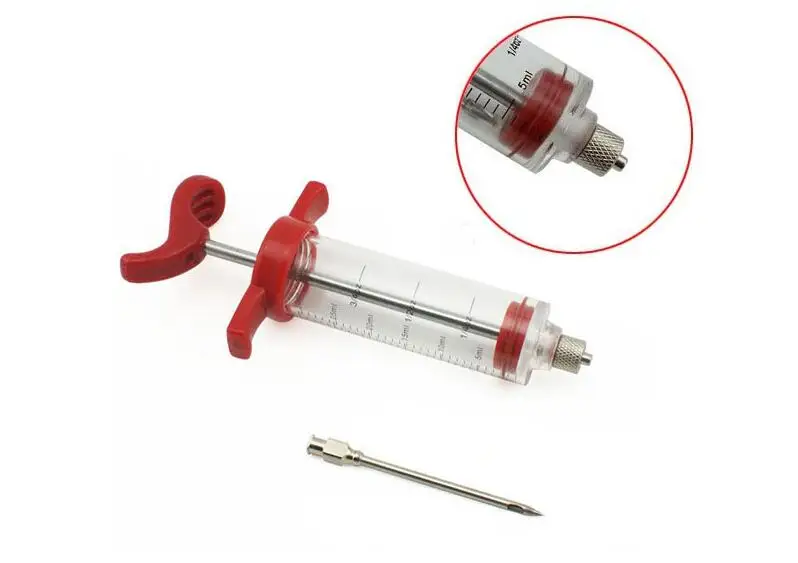 Шприц для мяса барбекю инжектор маринада индейки курицы|meat syringe|marinade injectorsyringe kitchen
