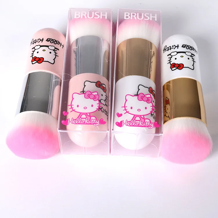 

HELLO KITTY toys for girls kids makeup toys portable makeup blush brush makeup foundation long pole brush children's gift