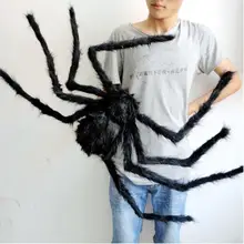 Ужас паук Хэллоуин украшение дом с привидениями бутафория Крытый Открытый Хэллоуин вечерние реквизит для фотографий паук черный красочный