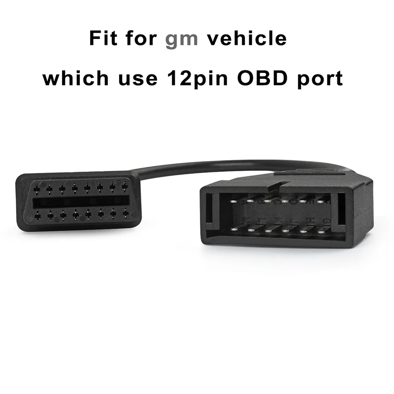 Автомобильный диагностический разъем OBDII OBD 2 переходник для 12 контактного гм12 на