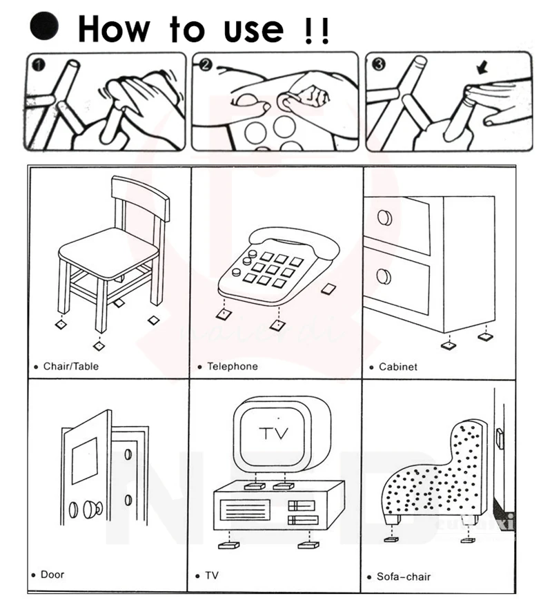2-32 шт. самоклеющиеся коврики, стол, стул, круглая мебель, накладки для ног, Защита ног, квадратный пол, Нескользящие коврики, бампер, оборудование для дома
