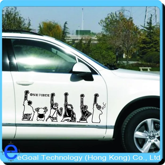 One Piece hands silhouette shadow farewell stickers car affixed to the large block |