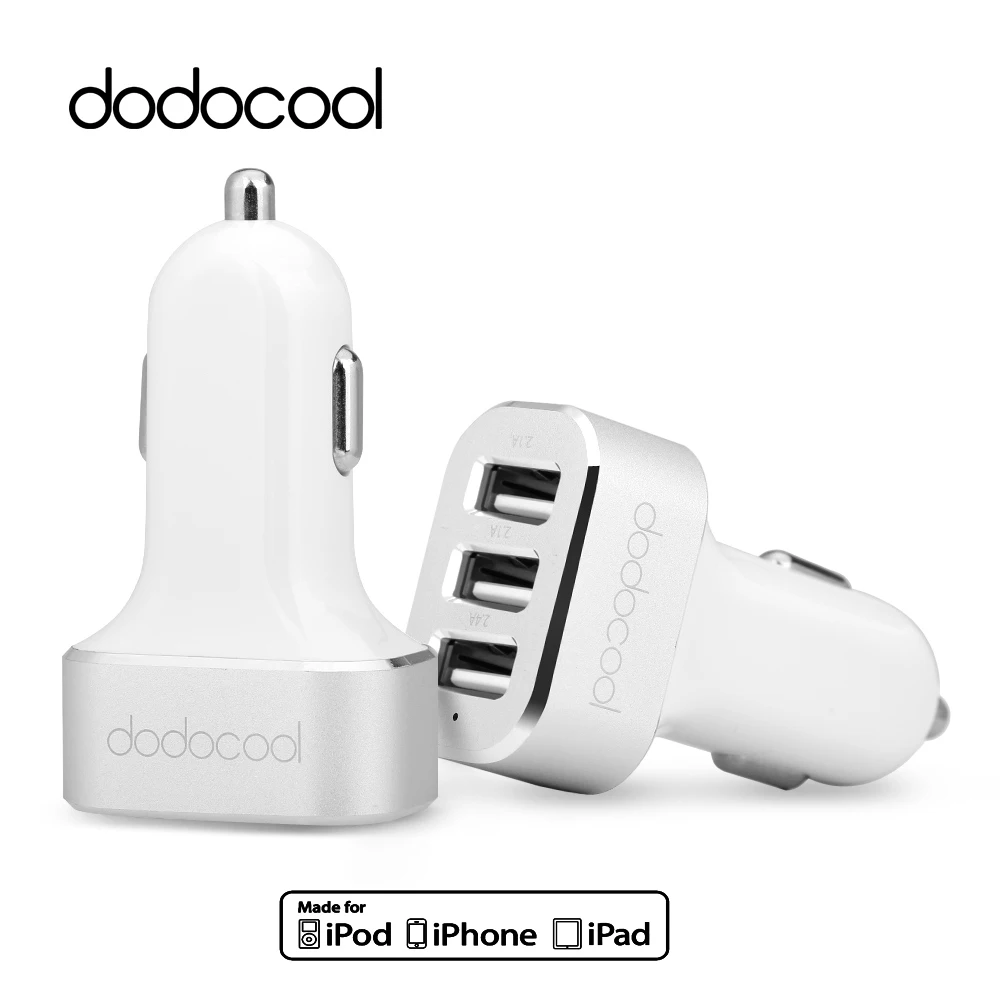 

[MFi Certified] dodocool USB Car Charger 3 Port Charging Adapter for iPhone iPad Samsung Xiaomi Phone 33W 6.6A Mini Car-charger