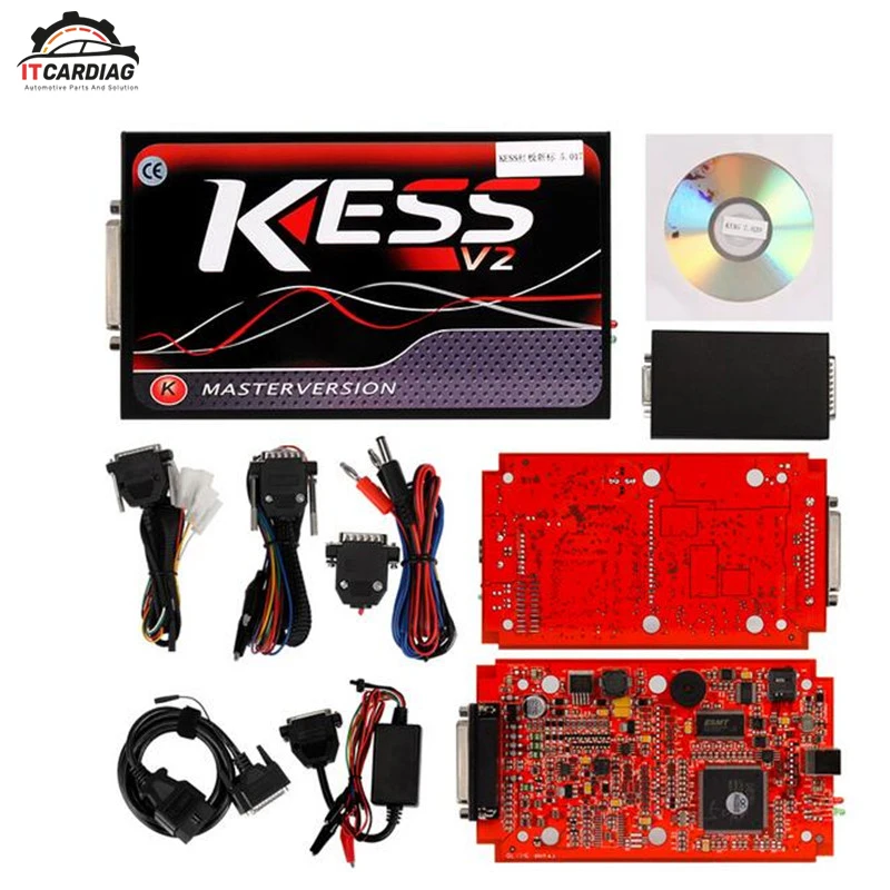 

KTAG V7.020 KESS V2 V5.017 EU Red PCB No Token Limited ECM Titanium Master Version ECU programming tool Car/Tractor/Bike V4.036