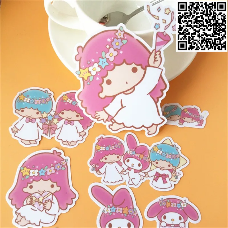 

20 pcsBeautiful little girl Sticker for Luggage Skateboard Phone Laptop Moto Bicycle Wall Guitar/Eason Stickers/DIY Scrapbooking
