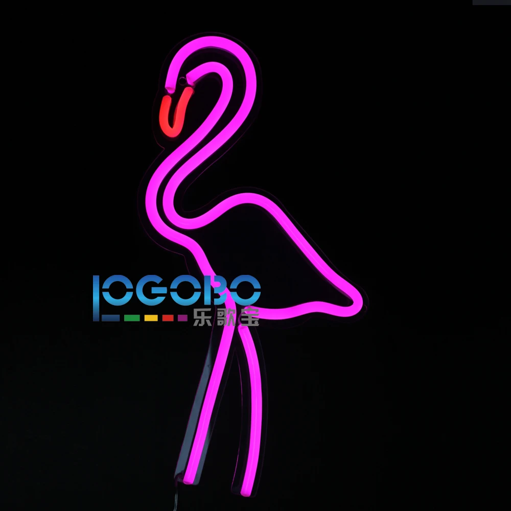 Яркий ручной работы светодиодный неоновые вывески фламинго на заказ арт бизнес бар Домашний Декор светодиодный визуальный художественный настенный светильник
