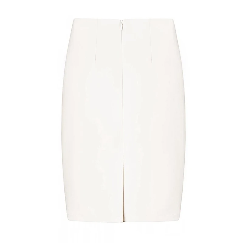 Женская офисная юбка карандаш черная белая с высокой талией|xl skirt|waist skirthigh waist skirt |