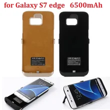 Free shipping 6500mAh External Backup Battery Charger Case for Samsung Galaxy S7 edge Power Case Charger Power Bank For S7 edge