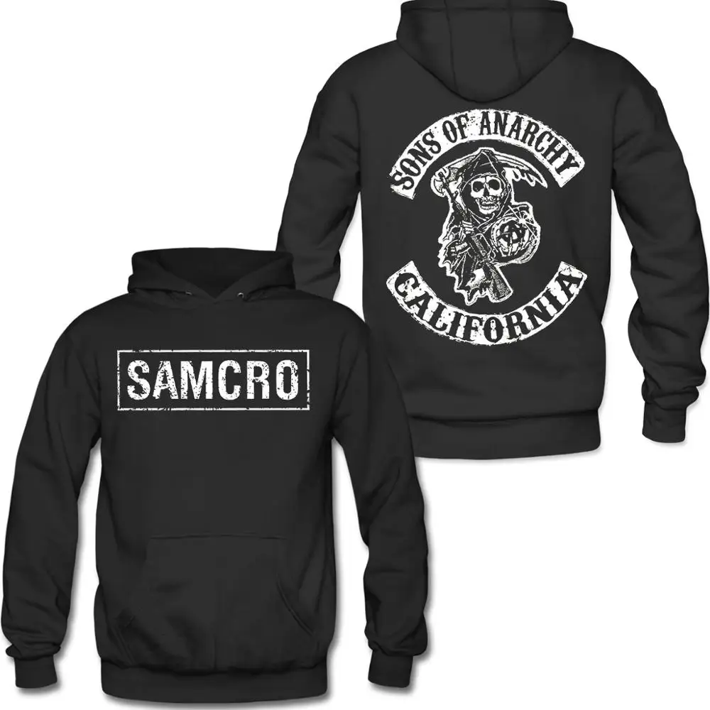 Sons Of Anarchy SAMCRO Kaus Hoodie Pull Over Dua Sisi|Hoodies \u0026 Kaus| -  AliExpress