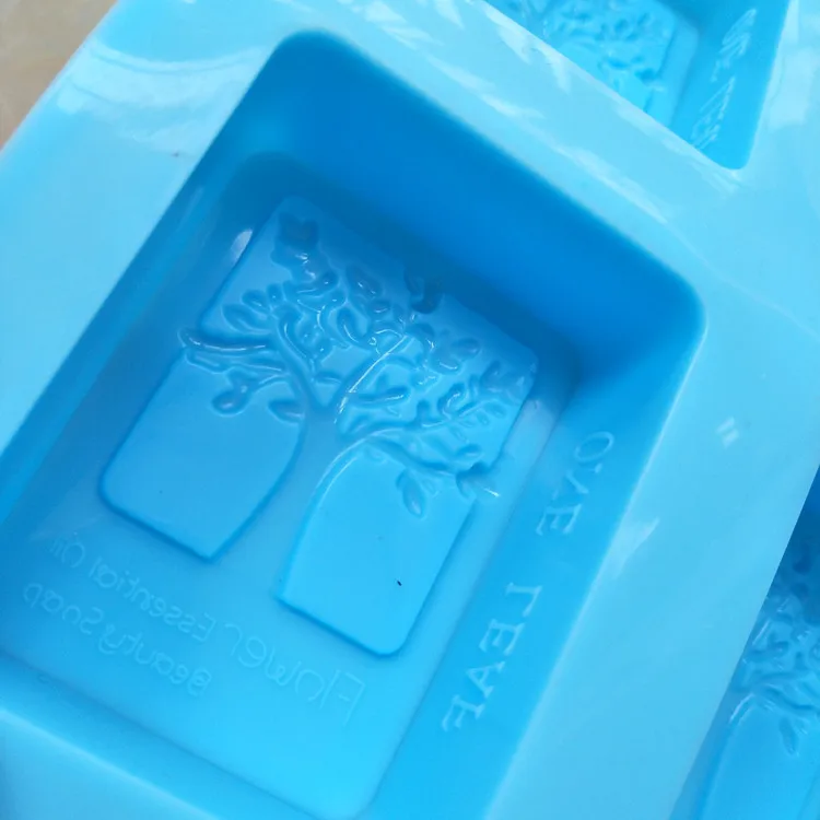 Happy tree silica gel soap mold easy stripping repeated use of high temperature resistance cold soap Silicone Mould