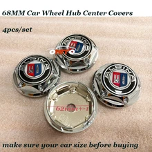4pcs/set 68MM 2.68inch label for Alpina logo Car emblem badge Wheel hub covers all car series logo Rims wheels center Caps