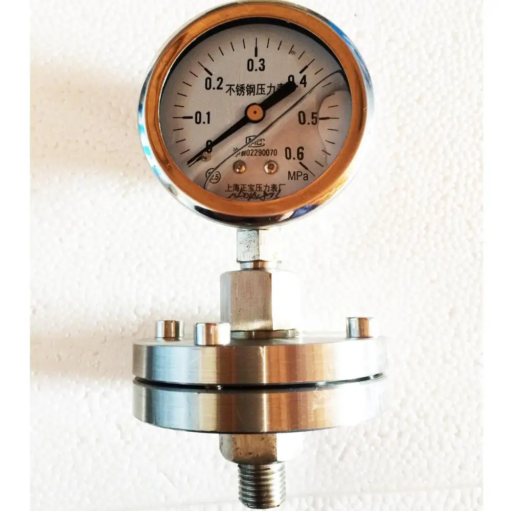 The YBF 60ML 0 0.6 thread type stainless steel diaphragm vibration