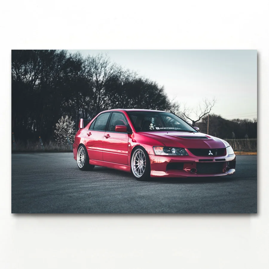 Mitsubishi Lancer Evolution VIII спортивный автомобиль классический плакаты и художественная