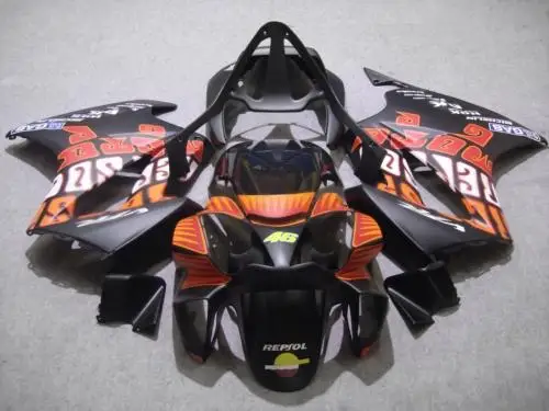 

Motorcycle Fairing kit for HONDA VFR800 02 04 06 VFR 800 2002 2004 2006 Orange matte black Fairings set+gifts HX03
