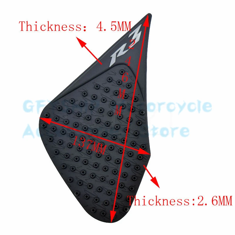 Защитная Наклейка на газовый колено для Yamaha YZF R3 YZFR3 YZ F R 3 2015 2018 2016 2017
