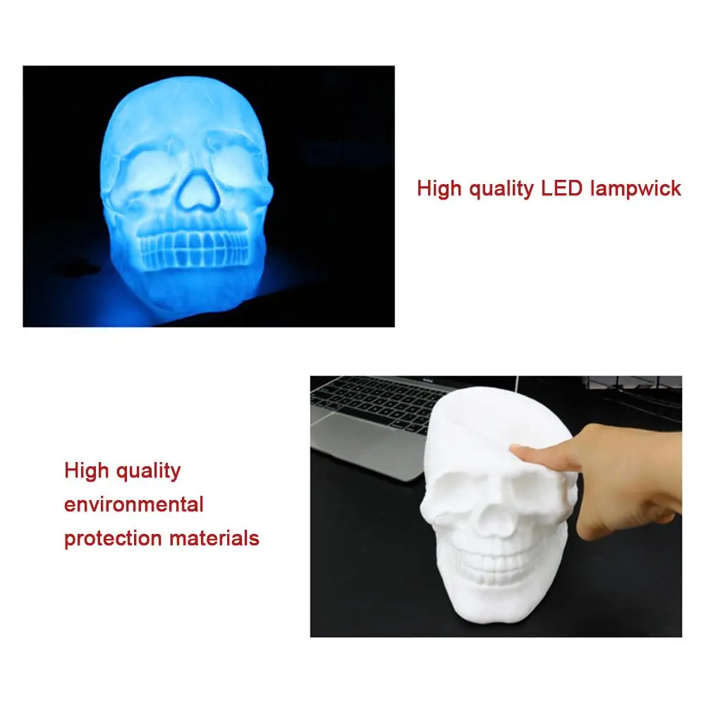 Светодиодный пульт дистанционного управления RGB Wacky Skull Patting Light Trick ночник настольная лампа